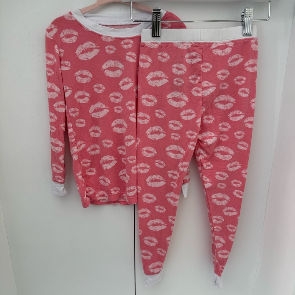 Little Sleepies Pink Kisses Two-Piece Pajama Set 4T